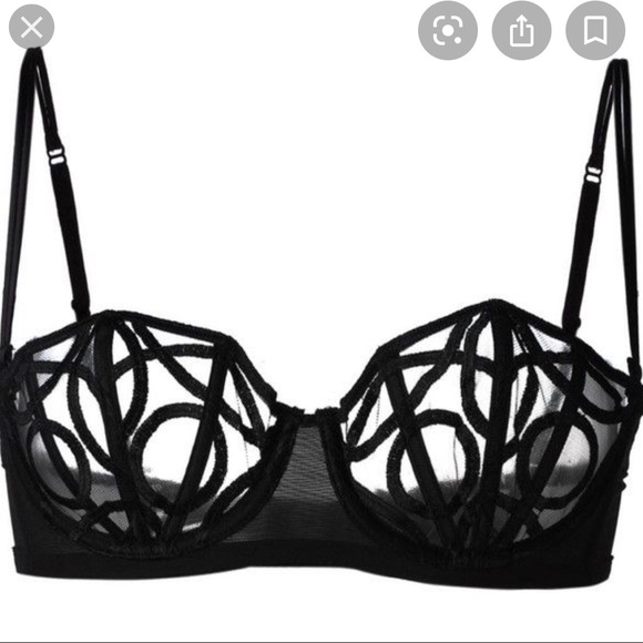 La Perla Other - La Perla circles black lace bra 32B